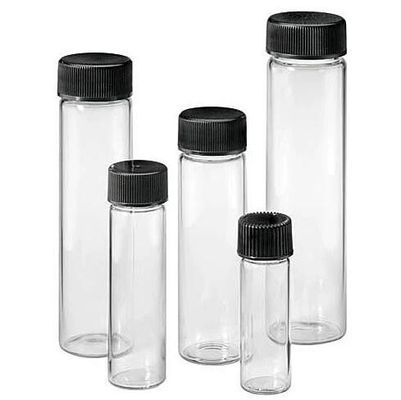 Nắp Phenolic đen Trung tính 4,5ml Lọ trên cùng bằng thủy tinh 1 Dram