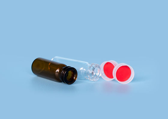Tránh vỡ màu hổ phách 1,5ml Half Dram Snap Top Lọ