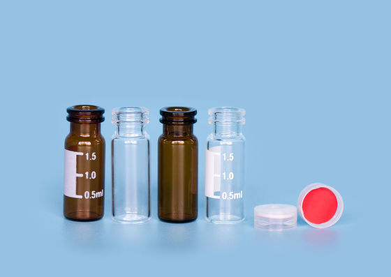 Tránh vỡ màu hổ phách 1,5ml Half Dram Snap Top Lọ