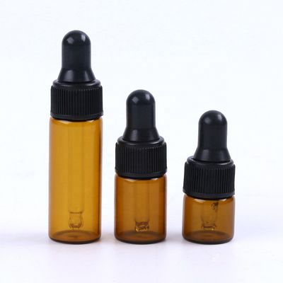 Bóng tròn rỗng LFGB 30ml MSDS Chai nhỏ giọt màu hổ phách